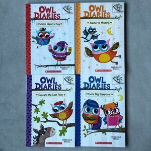 Set of 4 ~ Owl Diaries ~ Books #5 6 8 and 9